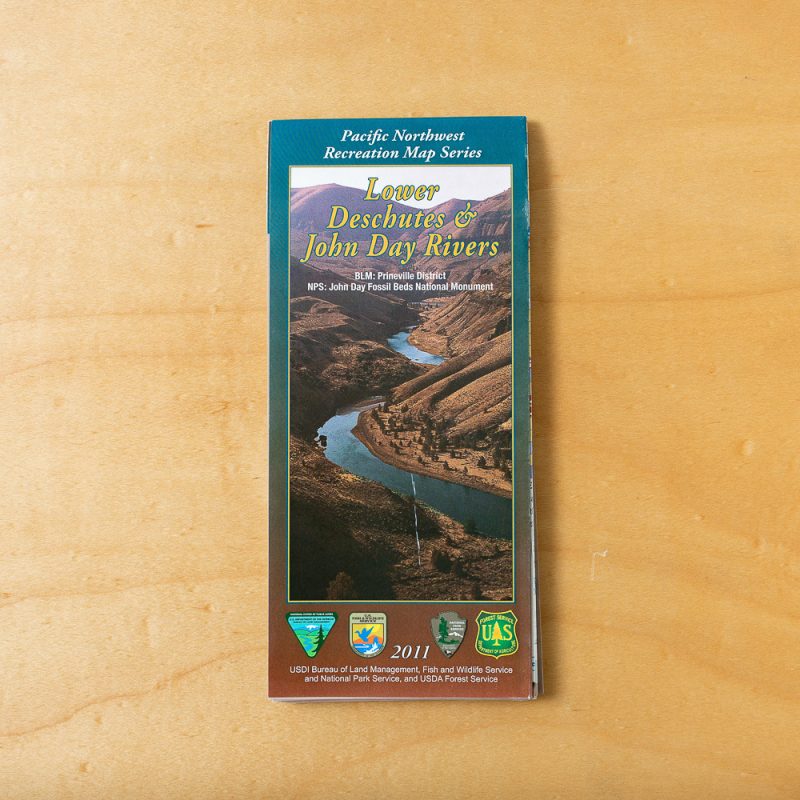 Lower Deschutes & John Day River Map